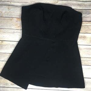 BCBGeneration strapless black corset style top